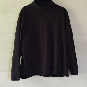 Lands End turtleneck black 1x euc
